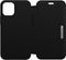 Otterbox - Strada Case wallet hoes - Geschikt voor iPhone 12 Mini - Zwart + Lunso Tempered Glass