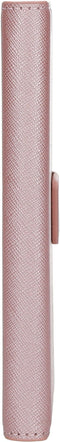 Mobiparts iPhone 13 - Wallet Case - Saffiano motief - Roze