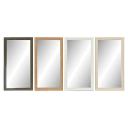 Wandspiegel DKD Home Decor Kristal Natuurlijk Bruin Wit Donker grijs PS 4 Stuks (36 x 2 x 66 cm)