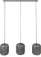 3L Etch Hanglamp - excl led lampen - E27 - Oud Zilver