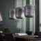3L Etch Hanglamp - excl led lampen - E27 - Oud Zilver