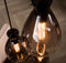 3L Nugget shaded Hanglamp - excl led lampen - E27 - Oud Zilver