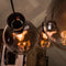 3L Nugget shaded Hanglamp - excl led lampen - E27 - Oud Zilver