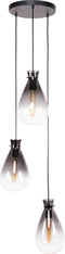 3L Nugget shaded Hanglamp - excl led lampen - E27 - Oud Zilver