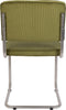 Zuiver Ridge Rib Brushed Eetkamerstoelen Groen - Set van 2