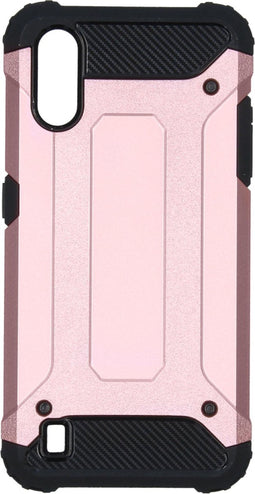 iMoshion Hoesje Geschikt voor Samsung Galaxy A01 Hoesje - iMoshion Rugged Xtreme Backcover - Rosé