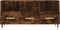 vidaXL - Tv-meubel - 102x36x50 - cm - bewerkt - hout - gerookt - eikenkleurig