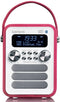 Lenco PDR-051 - DAB+/FM Radio - Bluetooth en Oplaadbare Accu - Roze/Wit