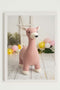 Schilderij Crochetts Multicolour Roze 33 x 43 x 2 cm Herten