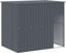 vidaXL - Hondenhok - met - ren - 214x865x181 - cm - gegalvaniseerd - staal - antraciet