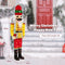 Coast Verlichte Notenkraker Soldaat - Levensgroot Kerstfiguur 166 cm - 100 LED Lampjes - Geel/Rood