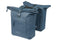Basil Brooklyn - Dubbele fietstas - 41 Liter - Waterdicht - Incl. MIK adapterplaat - Gerecycled materiaal - blauw