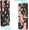 iMoshion Hoesje Geschikt voor Samsung Galaxy A54 (5G) Hoesje Met Pasjeshouder - iMoshion Design Softcase Bookcase - Zwart / Blossom Watercolor Black