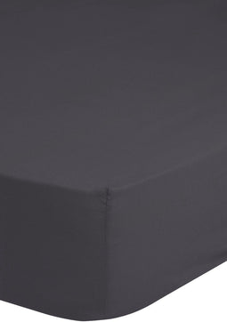 Jersey Hoeslaken - 90x220cm - 100% Jersey Katoen - Tot 25cm Matrasdikte - Antraciet Grijs