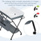 Woltu Opvouwbare Babyverschoontafel - Hoogte Verstelbaar - Grijs 80 x 66 x 103 cm