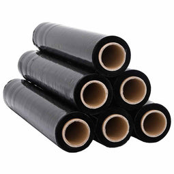 vidaXL - Stretchfilm - 6 - st - 20 - μm - 50 - cm - x - 150 - m - zwart