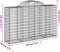 vidaXL - Schanskorven - 6 - st - gewelfd - 200x50x120/140 - cm - ijzer
