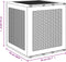 vidaXL - Tuinopbergbox - Bruin - 55x53x57 - cm - PP