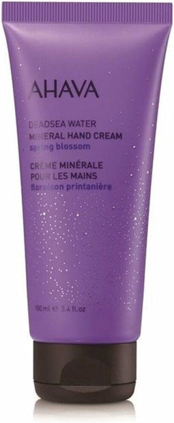 AHAVA Mineraal Handcrème - Lente Bloesem | Hydrateert & Verzacht | Voorkomt Uitdroging | Huid crème voor mannen & vrouwen | Moisturizer voor droge handen - 100ml