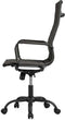 Feel Furniture Luxe Bureaustoel - Hoge Rugleuning - Donkergrijs met Mat Zwart Frame