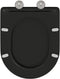 vidaXL - Snelle - Afneembare - Toiletbril - met - Soft - Close - - - Duroplast, - Zwart