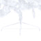 vidaXL - Kunstkerstboom - met - verlichting - en - kerstballen - half - 210 - cm - wit