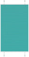 vidaXL - Plissé - rolgordijn - 75x100 - cm - stofbreedte - 74,4 - cm - petrol - groen