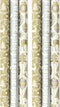 Benza cadeaupapier - luxe kerstpapier - goud en zilver - 200 x 70 cm (6 stuks)
