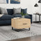 vidaXL - Salontafel - 50x50x35 - cm - bewerkt - hout - sonoma - eikenkleurig
