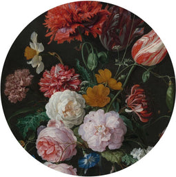 WallArt Behangcirkel Golden Age Flowers 190 cm