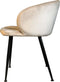 PTMD Eetkamerstoel Move Velvet Zand Metaal 73 x 56 x 55