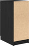 vidaXL - Bureau - Kast - in - Zwart - Eiken - - - 33x50x75 - cm - - - Gemaakt - van - Engineered - Hout