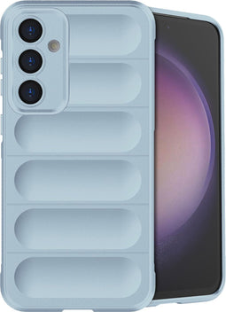 imoshion Hoesje - Geschikt voor Samsung Galaxy S23 FE - EasyGrip Backcover - Lichtblauw