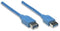 Manhattan 322379 - USB 2.0 kabel - 200 cm - Blauw