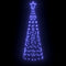 LED Kerstboom met 390 LED met grondpennen Blauw 250 cm IJzer