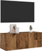 vidaXL - Tv-wandmeubel - 80x30x30 - cm - bewerkt - hout - oud - houtkleurig