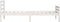 vidaXL - Bedframe - massief - hout - wit - 90x200 - cm