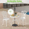 Coast 3-DELIGE Tuinmeubelset - Bistroset - Weerbestendig Aluminiumgietwerk - Wit