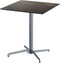 X Cross Terrastafel Grijs Frame + Riverwashed Wood HPL 70x70 cm - Essentials 110011477 - Horeca & Professioneel