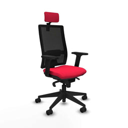 Piqueras y Crespo 2D066N2 - Bureaustoel - Hoofdsteun en verstelbare hoogte - Rood