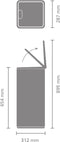 Brabantia Bo Touch Bin - Prullenbak - 30 liter - Soft Beige