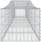 vidaXL - Schanskorven - 6 - st - gewelfd - 400x50x40/60 - cm - ijzer