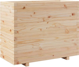 vidaXL - Plantenbak - 90x40x72,5 - cm - massief - grenenhout