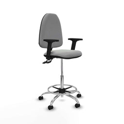 Piqueras y Crespo B2D05RF - Bureaustoel - Hoogteverstelbaar met armleuning - Lichtgrijs
