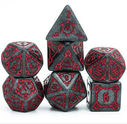 Jumbo Kasteel - Dobbelsteen Set - 7dlg - Zwart/Antraciet (7 stuks)