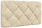 vidaXL - Hoofdbordkussen - 90 - cm - stof - crèmekleurig