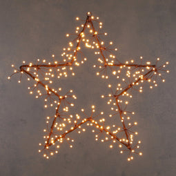 Luca Lighting Ster Dandelion met Warm Witte LED Verlichting - Ø58 cm - Bruin