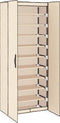 vidaXL - Schoenenkast - 60x30x166 - cm - stof - crèmekleurig