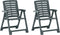 vidaXL - Tuinstoelen - 2 - st - kunststof - groen