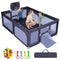 Coast Babybox 207x145x68 cm - Grote Speelbox - Basketbalring en Voetbalnetten - Donkergrijs